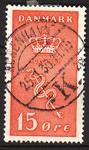 36018: AFA 179.Kraftmærke. Luksusstemplet mærke. AFA 260 kr.