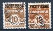 48182: Postf&aelig;rge 12 + 12a. Stemplet par. AFA 850 kr. Startpris 170 kr.