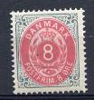 1002: AFA 25b. Postfrisk. Flot centrering og perfekt glat gummi uden revner. Midtercirklen anelse forskudt nedad. AFA 2.400 kr. Sj&aelig;ldent udbudt. Startpris 500 kr.
