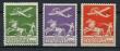 33006: AFA 144 - 146. Ustemplet serie. AFA 1150 kr. Startpris 200 kr. Et grafisk flot velcentreret s&aelig;t