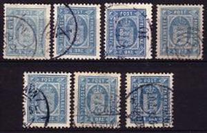 Ugeauktion 187 - Tjenestemrk. 4-7. #74096