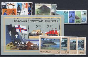 Ugeauktion 825 - Færøerne årssæt. 1976 - 1989 #250078