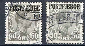 Ugeauktion 187 - Postf&aelig;rge 1-7a. #80026