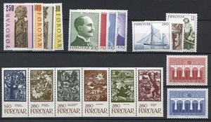Ugeauktion 825 - Færøerne årssæt. 1976 - 1989 #250052