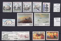 Ugeauktion 877 - Grønland. Årssæt. 1990 - 1999 #247052