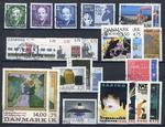7004: DK. Årssæt. 1991. AFA 982 - 1006. Stemplet sæt. AFA 360 kr.