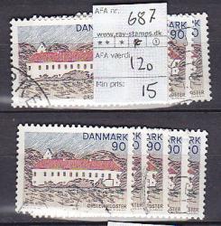 Ugeauktion 877 - Bundter AFA 680 - 689 #346062