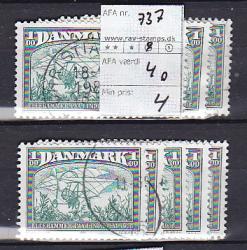 Ugeauktion 877 - Bundter AFA 730 - 739 #351054