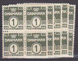 Ugeauktion 877 - Bølgelinietyper. Bundter. #308194