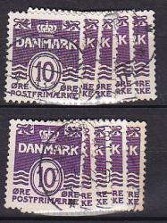 Ugeauktion 878 - Bølgelinietyper. Bundter. #308262