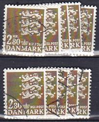 Ugeauktion 823 - Rigsvåbenbundter. 1- 3 kr. #293060