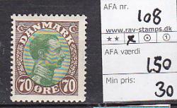 Ugeauktion 824 - Ustemplede BT. AFA 98 - 110b #120084