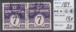 Ugeauktion 877 - AFA 181 - 185a #87052