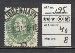 Ugeauktion 825 - AFA 192 - 195 #60084