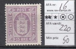 Ugeauktion 877 - Tjeneste. 16-19. #240002