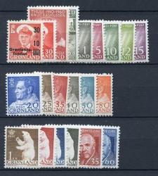Ugeauktion 877 - Grønland. Årssæt. 1938 - 1980 #245024