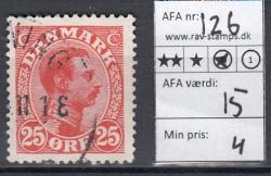 Ugeauktion 819 - AFA 126 - 128 #48008