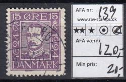 Ugeauktion 877 - AFA 136 - 139 #75076