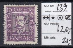 Ugeauktion 824 - AFA 136 - 139 #44076