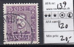 Ugeauktion 825 - AFA 136 - 139 #44078