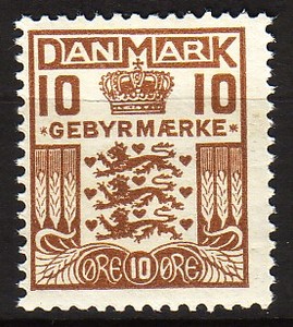 Ugeauktion 877 - Gebyrmærker #231092