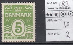 Ugeauktion 877 - Ustemplede BT. AFA 167 - 185a #132038