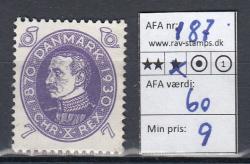 Ugeauktion 823 - Ustemplede BT. AFA 186 - 195 #129012