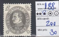 Ugeauktion 824 - Ustemplede BT. AFA 186 - 195 #125014