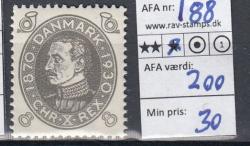 Ugeauktion 824 - Ustemplede BT. AFA 186 - 195 #125018