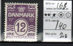 Ugeauktion 877 - Ustemplede BT. AFA 167 - 185a #132008