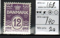 Ugeauktion 824 - Ustemplede BT. AFA 167 - 185a #124008