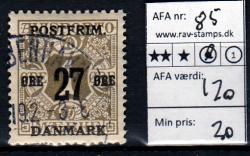 Ugeauktion 822 - AFA 85 - 89 #35018