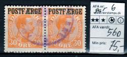 Ugeauktion 877 - Postfærge 1 - 7a. #107064