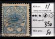 40002: AFA 11. Stemplet. 2 sk. blå. AFA 350 kr.