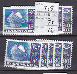 Ugeauktion 877 - Bundter AFA 700 - 709 #348046
