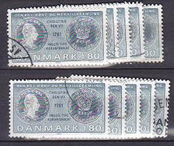 Ugeauktion 877 - Bundter AFA 710 - 718 #350012