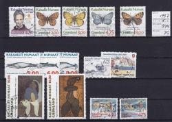 Ugeauktion 877 - Grønland. Årssæt. 1990 - 1999 #247044