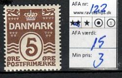 Ugeauktion 824 - Postfrisk BT. AFA 112 - 131a. #111100