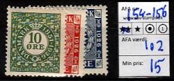 Ugeauktion 877 - Postfrisk BT. AFA 154 - 159 #123062