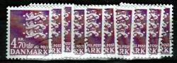 Ugeauktion 877 - Rigsvåbenbundter. 3,10 kr. - 4,70 kr. #304076