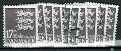 Ugeauktion 877 - Rigsvåben bundter 10 kr til 18 kr. #306094
