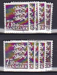 Ugeauktion 824 - Rigsvåbenbundter 5 - 9  kr. #297054