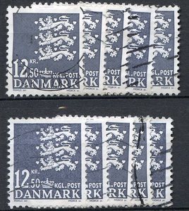 Ugeauktion 877 - Rigsvåben bundter 10 kr til 18 kr. #306046