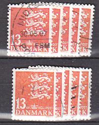 Ugeauktion 877 - Rigsvåben bundter 10 kr til 18 kr. #306062