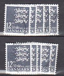 Ugeauktion 877 - Rigsvåben bundter 10 kr til 18 kr. #306050