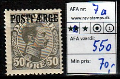 Ugeauktion 877 - Postfærge 1 - 7a. #107086
