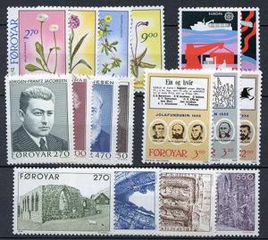 Ugeauktion 877 - Færøerne årssæt. 1976 - 1989 #258074