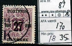 Ugeauktion 822 - AFA 85 - 89 #35058