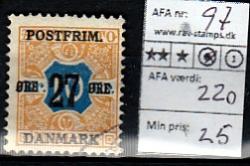 Ugeauktion 823 - AFA 95 - 97 #37052