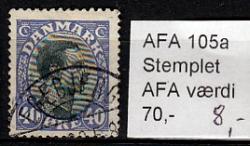 Ugeauktion 822 - AFA 105 - 105a #40042